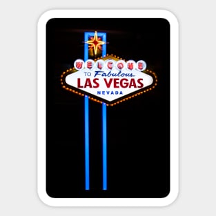 Las Vegas Welcome Sign Neon Sticker